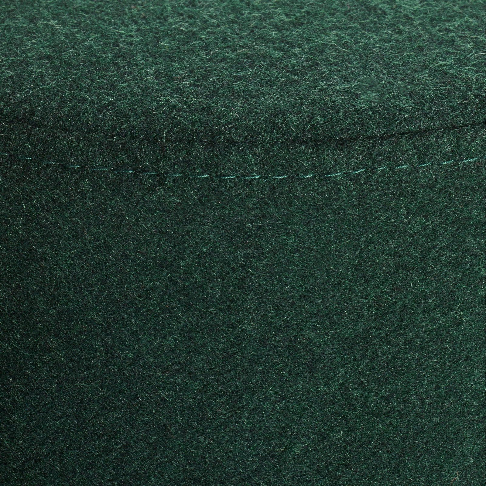Bumper Upholstered Pouf, Vesper Navy Green