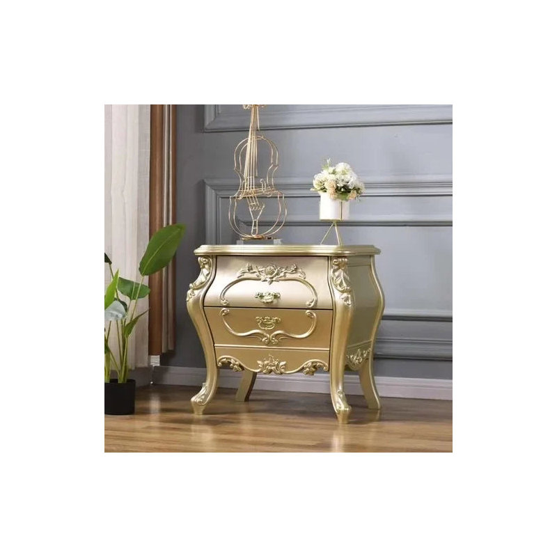 Douberly Side Table European Nightstands Vintage Ordinary Style