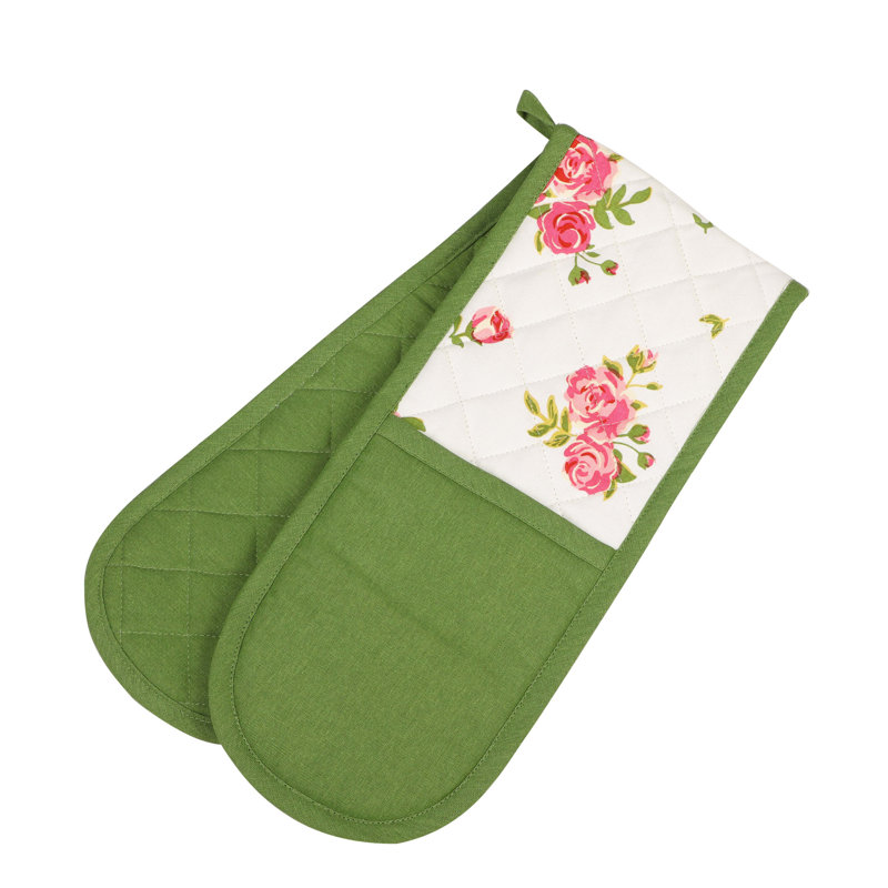 Marlow Home Co. Lavin Floral Cotton Oven Mitt