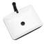 Lavabo de salle de bain vasque rectangulaire en céramique noir / blanc avec robinet