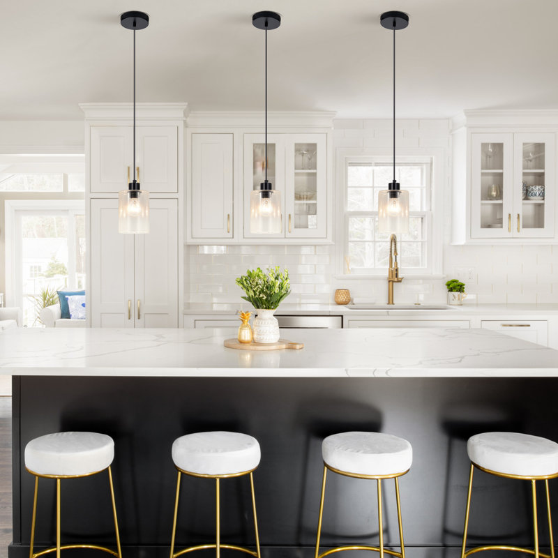1 - Light Matte Black Single Pendant(3 Set Of