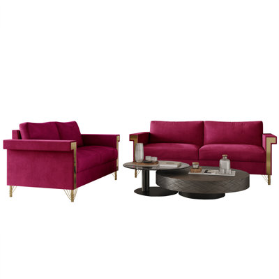 Snaresbrook 2 - Piece Velvet Living Room Set