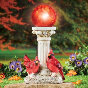 Dreadnought Solar Powered Cardinals Orb Light Statue