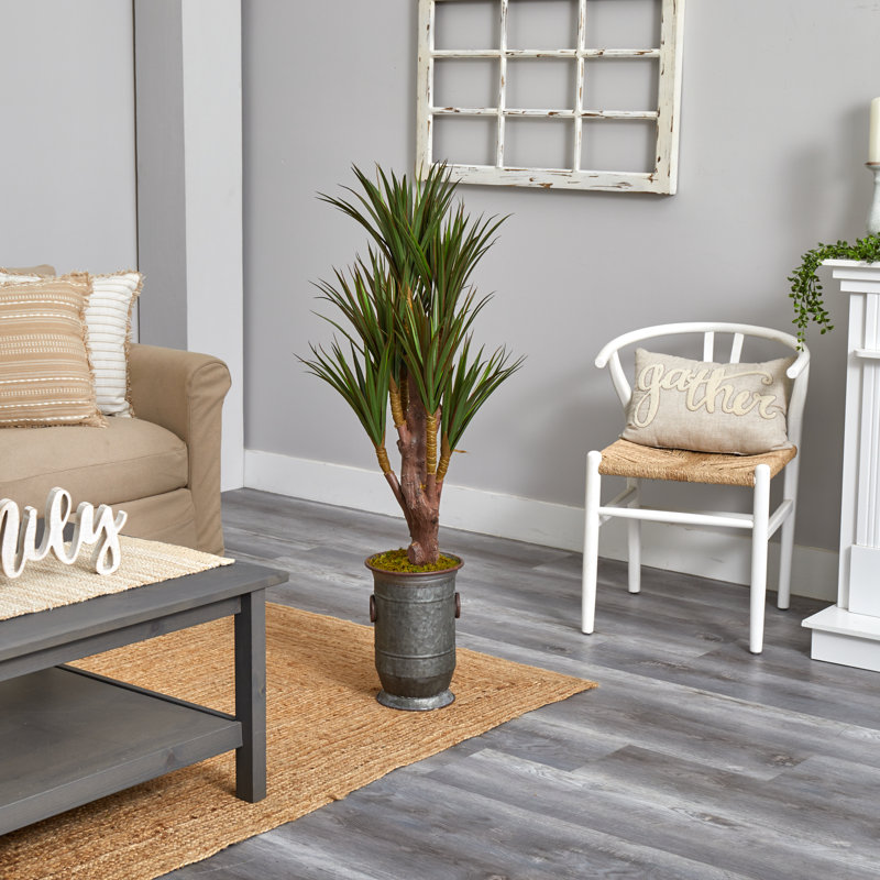 52 po Yucca artificiel en pot résistant aux rayons UV (intérieur / extérieur)