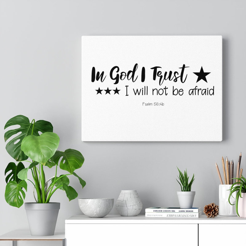 In God I Trust - Wrapped Canvas Print, 28cm H x 36cm W