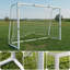 But de soccer en acier 6 pi x 4 pi avec piquets et piquets de sol, cadre d'entraînement pour la pratique et les loisirs
