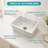 Durable Fireclay Rectangular Single Bowl Kitchen Sink with Deep Basin and Dual Mount Installation Options