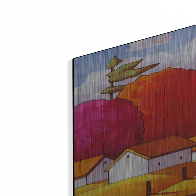 «Golden Country Fall» par Cathy Horvath-Buchanan, art mural en métal, H 36 po x l 24 po