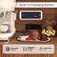 66" Pantry Cabinet Tall Kitchen Storage Cabinet with Charging Station Brown