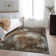 Premium Machine Washable Cerrito AMF522 Brown Rug