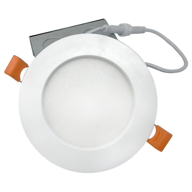 6-Pack Ledone 4“ Ultra Thin Led Recessed Light With J-Box 9W 5 Colour Selectable Dimmable
