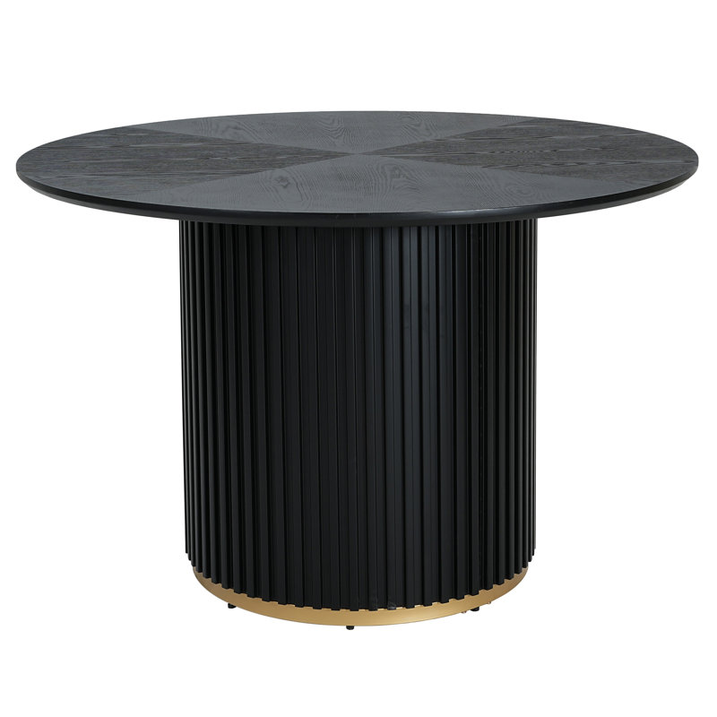 Table de salle à manger ronde, Noir