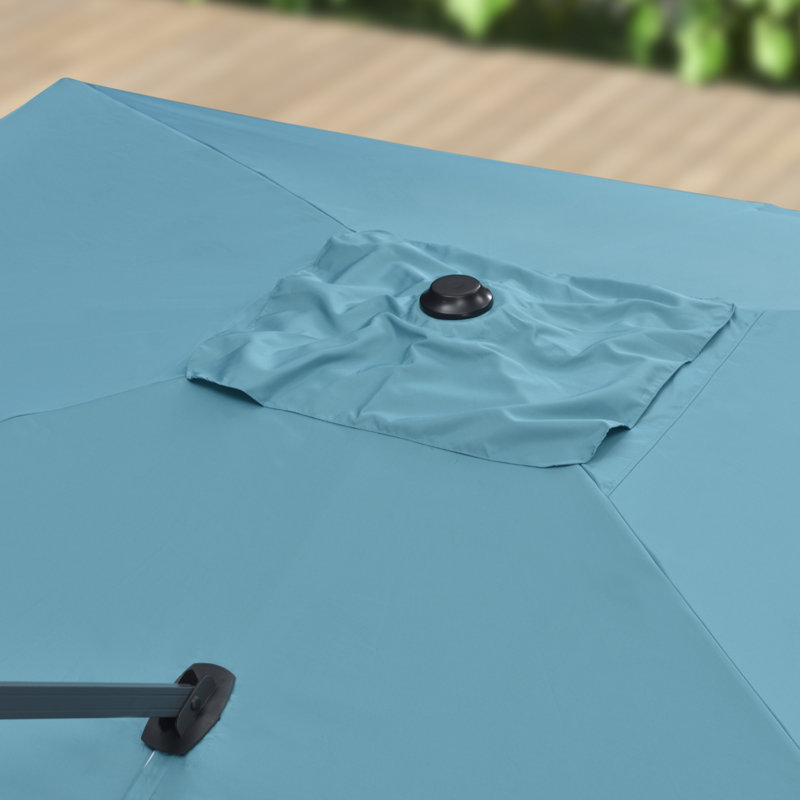 274cm X 335cm Rectangular Cantilever Parasol, Turquoise Blue