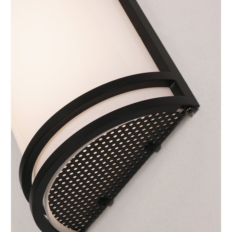 Plafonnier encastré d'extérieur à DEL Ervie, 25W, Noir