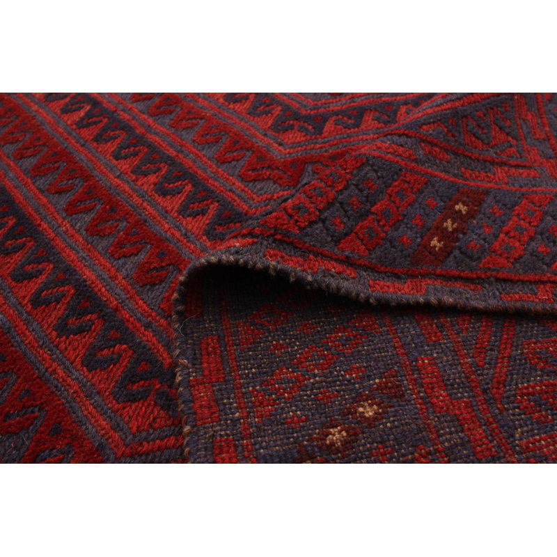 Tapis de zone one-of-kind-noué la 2010 rouge tadjik 4 pi 11 po x 6 pi de la laine de laine 3 po Westbrooke