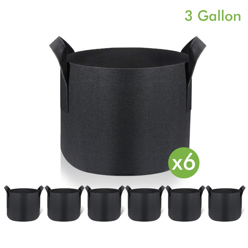 Jardinière en tissu non tissé Darkiel, H 8,66 po x l 9,84 po x P 9,84 po