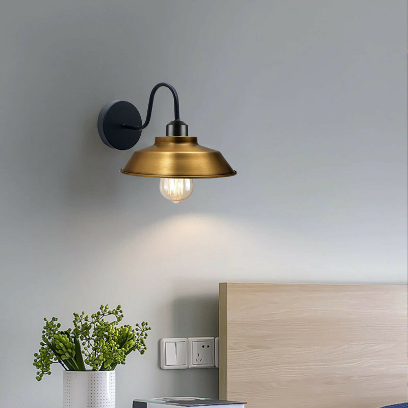 Mcquiston Armed Sconce, Yellow Brass