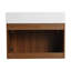 Armoire de salle de bain avec lavabo, portes à fermeture douce, conception à fixation flottante, pour petite salle de bain