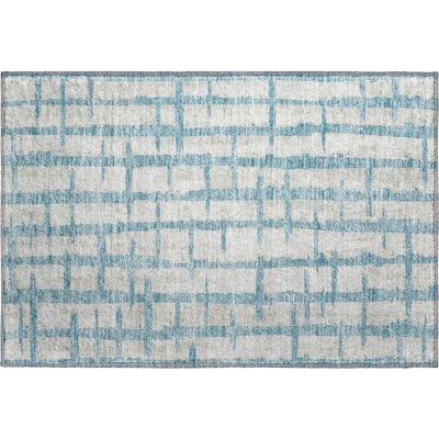Premium Machine Washable Prisco Sky Rug