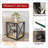 Space-Saving Industrial Coffee Table with Tempered Glass & Wood MDF, Easy-Clean for Living Room/Bedroom-813588307