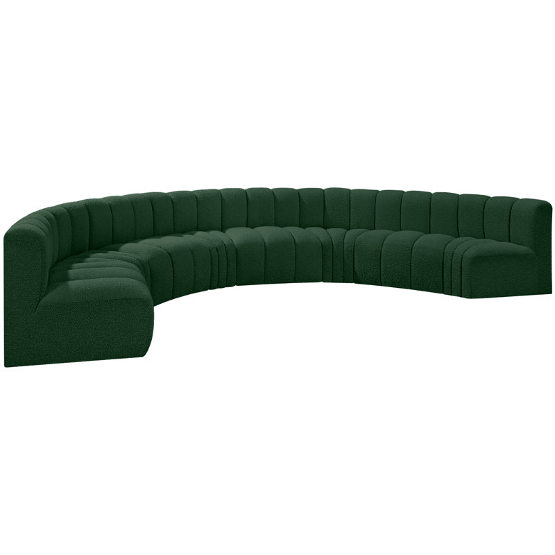 Canapé et chaise rembourrés Hormachea, Boucle verte