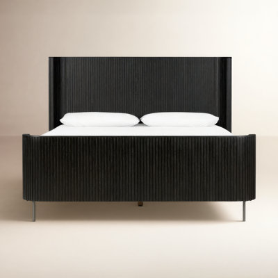 Geira Wingback Oak Bed