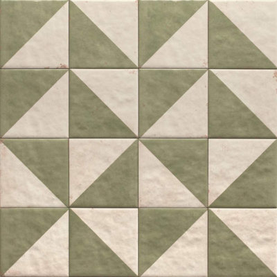 Carreau de porcelaine pour plancher et mur à motif géométrique Merida Mitad 6 "x 6"