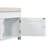 TREXM Storage Bench With 3 Shutter-Shaped Doors, Shoe Bench With Removable Cushion And Hidden Storage Space (White, OLD SKU: WF284226AAK)