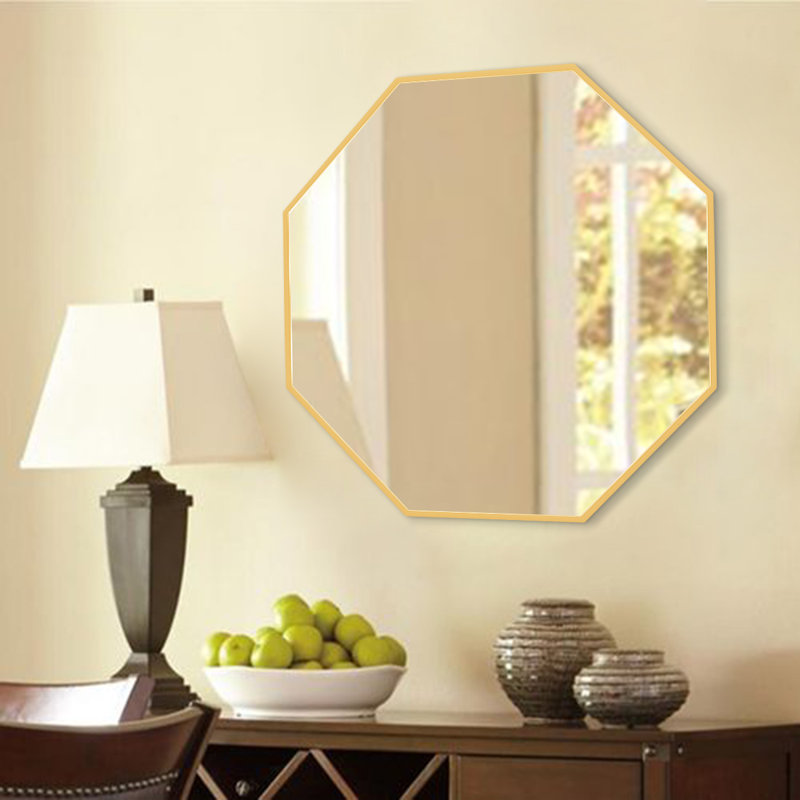 Mulan Octagon Modern & Contemporary Mirror, Gold