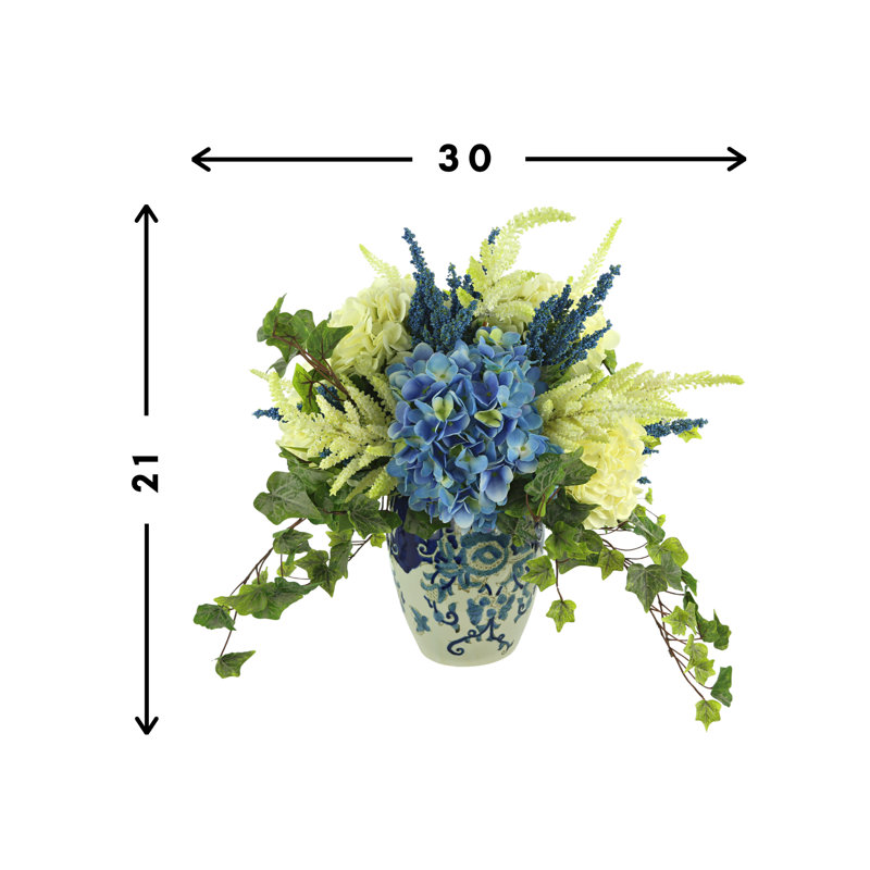 Hydrangea Floral Arrangement in Vase