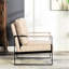 Chaise et cadre en microfibre Hillcrest-121264641