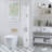 67.51" Tall Bathroom Storage Cabinet With Adjustable Shelves,Slim 2 Doors Freestanding Cabinet With Anti-Tip, Open Compartments, For Home, Small Spaces, Bathroom,Kitchen, Living Room, White