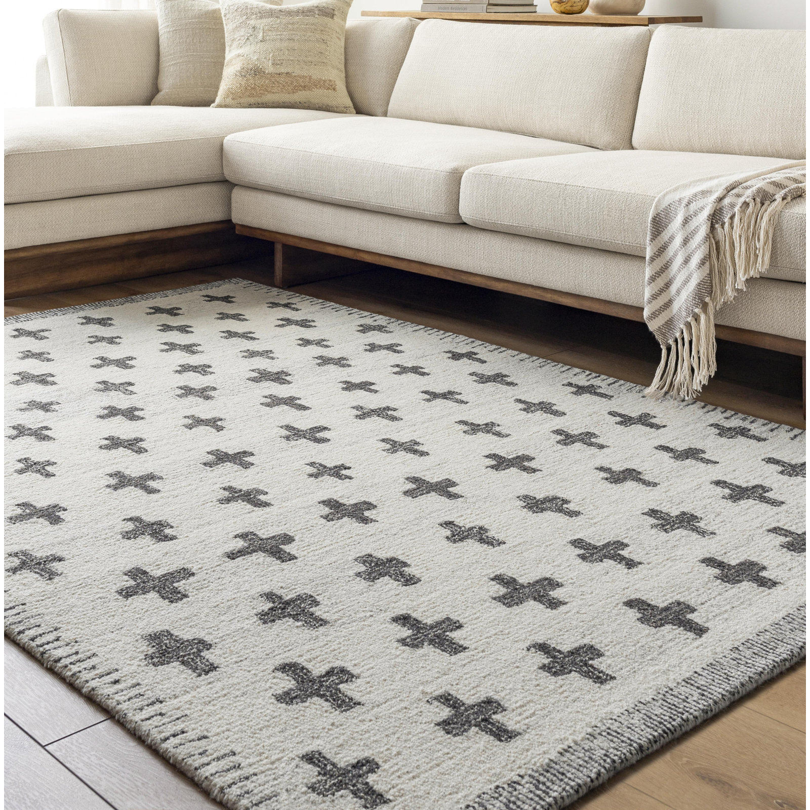 Khaylani Hand-Tufted Abstract Rug, Rectangle 8'10" x 12'