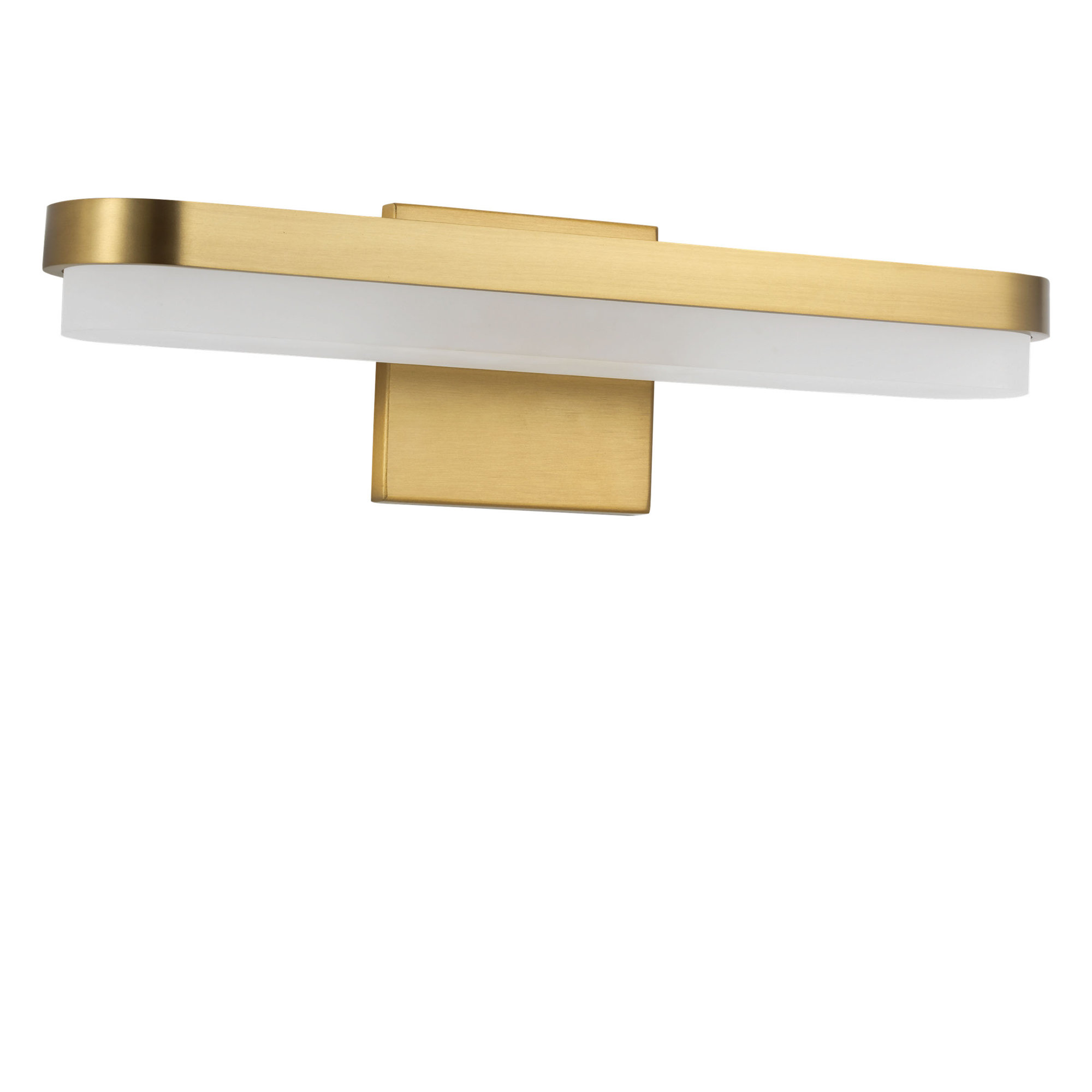 Briar Vanity Light, Burnished Brass, 5" H x 18" W x 4" D