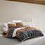 Marimekko Tiiliskivi Raita Organic Cotton Charcoal Duvet Cover Set, King-1681445499