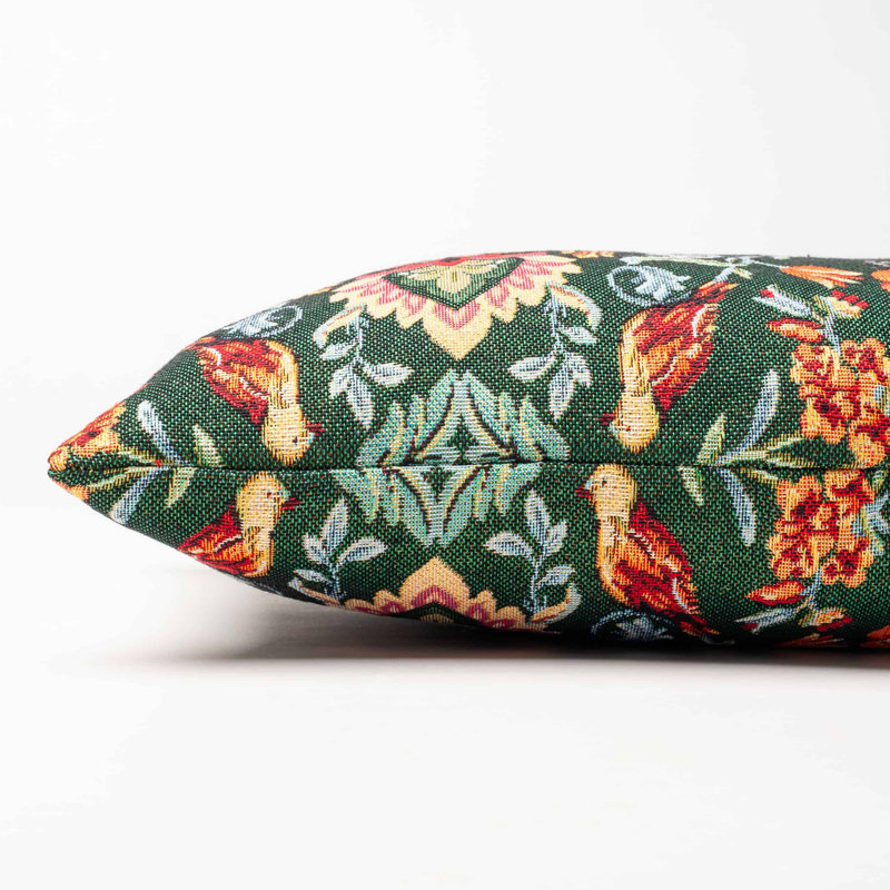 Green Cushion, 43x43cm, Feather filled