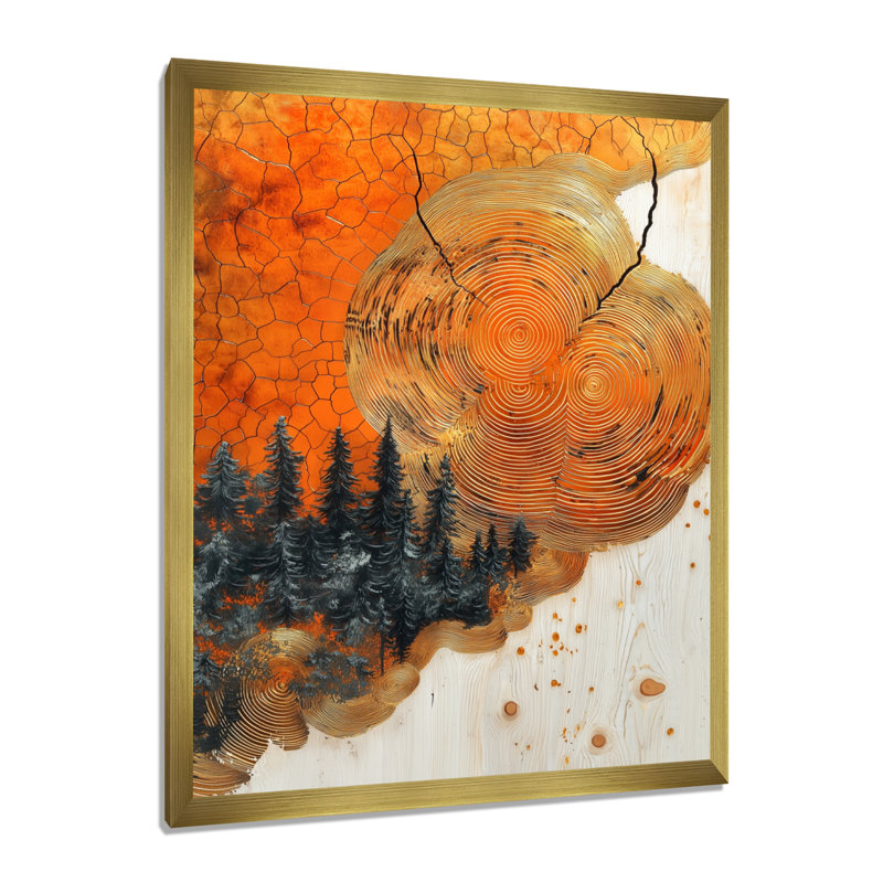 Kemry - Landscapes Canvas Prints, H 20 po x l 12 po, Reproduction encadrée d'une seule photo, Doré