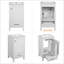 Meuble-lavabo autoportant avec portes à fermeture douce, lavabo simple inclus-229260340-229260341