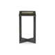 Alexzis Cast Glass End Table-Clear Cast Glass