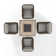 Arbedella Wicker 4 - Person Patio Conversation Sets with Cushions