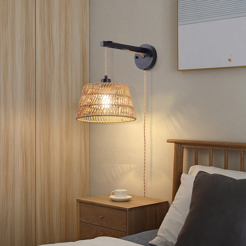 Annelouise 1 - Light Plug-in Black Swing Arm