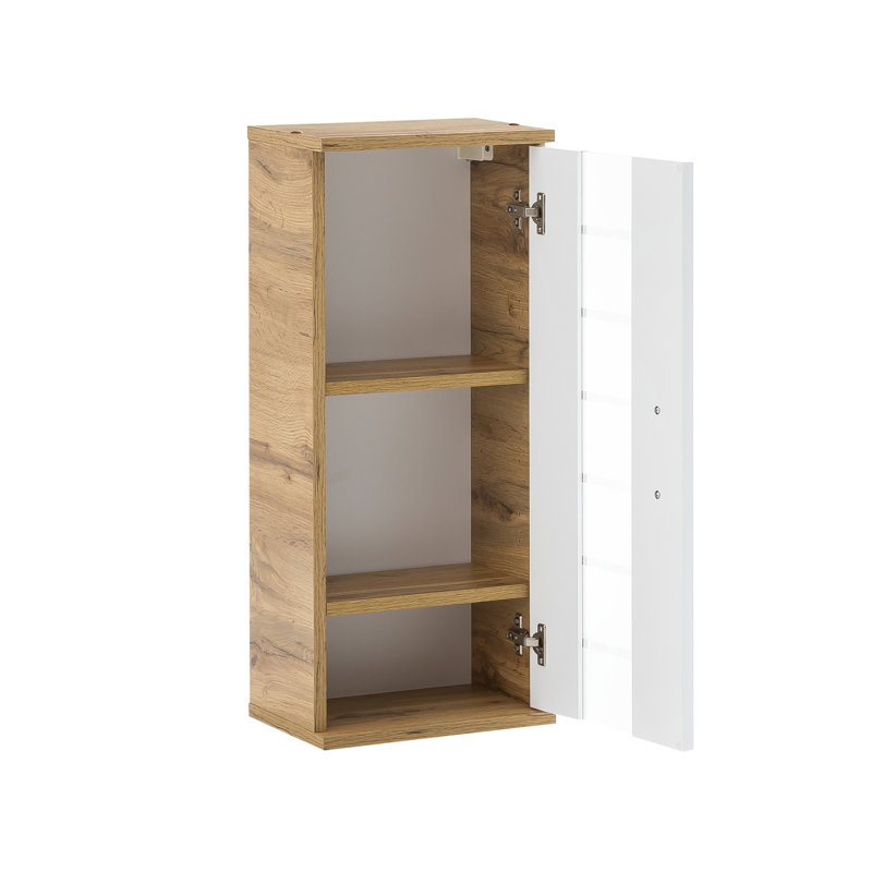 Foolke Bathroom Cabinet, Oak/White