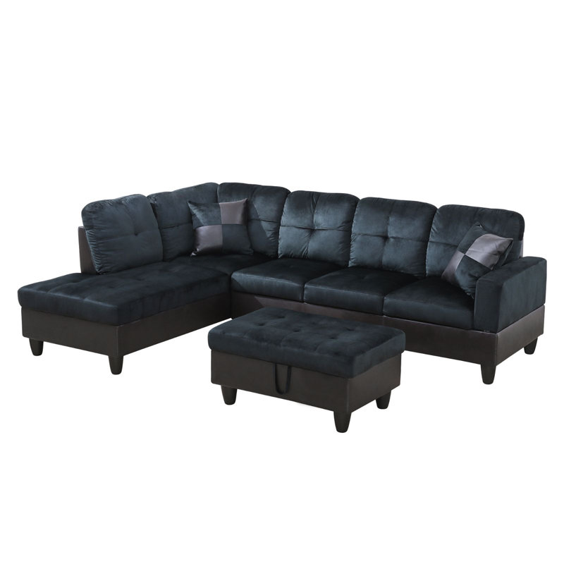 Ambernicole Upholstered L-Shaped Sectional, Left Hand Facing