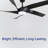 Kodiak 60-Inch Indoor/Outdoor Ceiling Fan with ABS Blades, Matte Black with Matte Black Blades, 6CCT Selectable LED, Whisper-Silenc DC Motor, Remote (5-Blade)