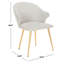 Chaise avec accoudoirs rembourrée Bardot-1054302992