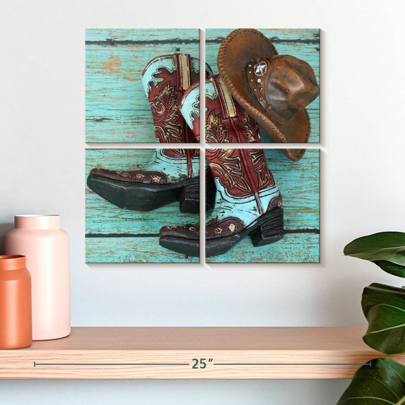 Chapeau et bottes de cowboy Lelar, H 18 po x l 18 po