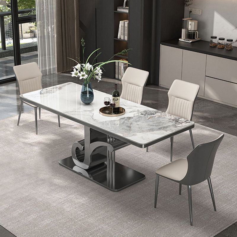 Italian style high-end dining table sets, 29.5"H x 55.1"L x 31.5"W