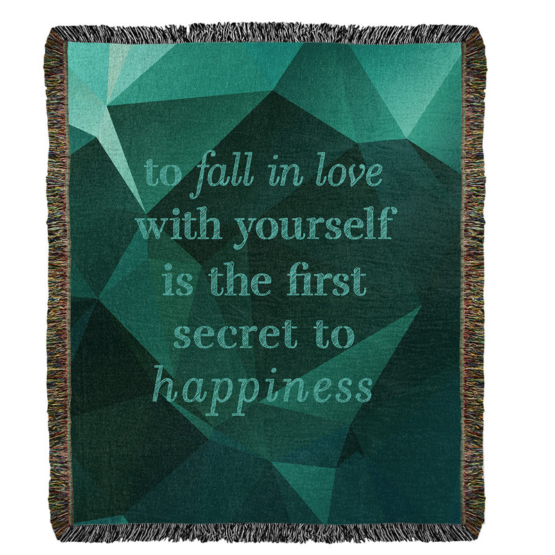 Hand Woven Throw Blanket, 60" L x 50" W, Emerald Green