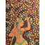 Deux Apsaras dansantes | Kalamkari, peinture sur coton