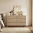 Allete 55.2"W Modern Fluted Panel 6-Drawer Dresser-501954574